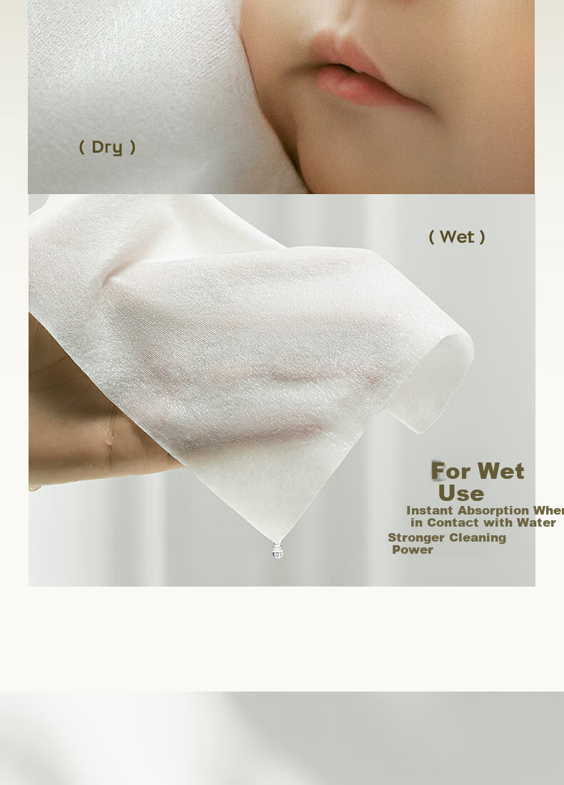Babycare [Diaper Gift] Camellia Soft Wipes, 80 Sheets * 1 Pack 10