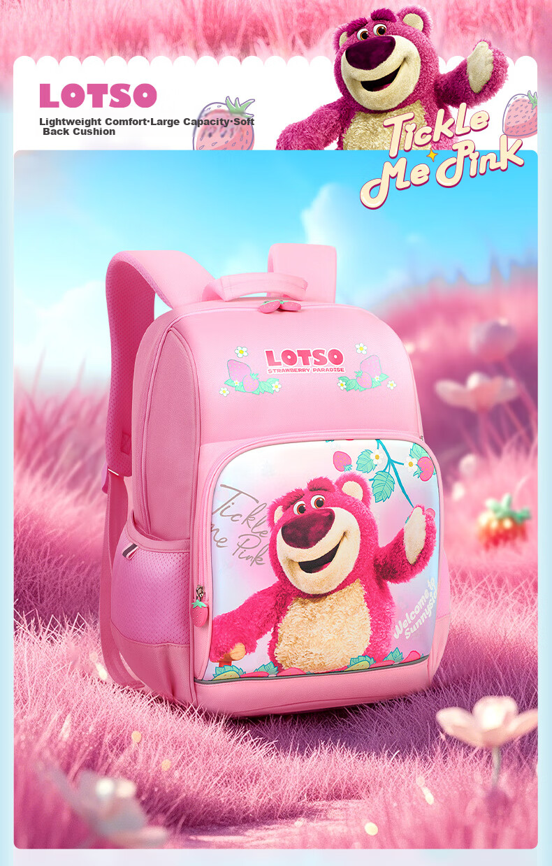 Disney Backpack for Elementary School Girls Grades 4-6, Large Capacity, Stylish, Antibacterial, Breathable, Lightweight Children's Backpack, Double Shoulder Bag 15