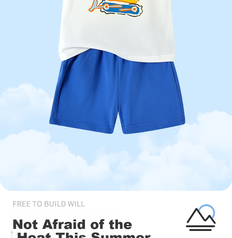 Badibadi Boys' Set, 2026 New Summer Style, Children's Vest Two-Piece Set, Skin-Friendly Pure Cotton Sleeveless Undershirt, Baby Clothing 2