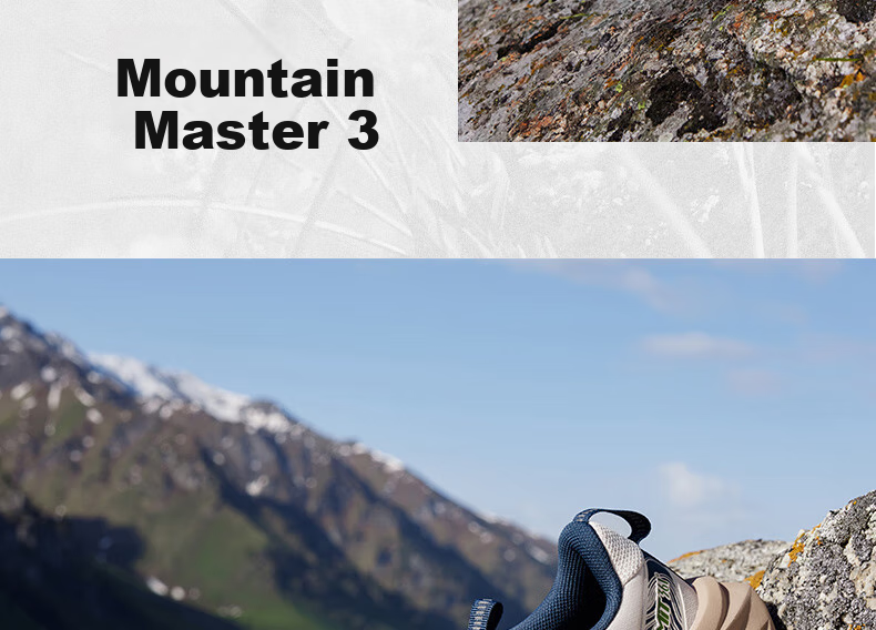 361° Men's Sports Shoes, Breathable Yushan 3 Outdoor Hiking Shock-Absorbing Wear-Resistant Running Shoes for Spring And Summer, Model 672532214-1 30