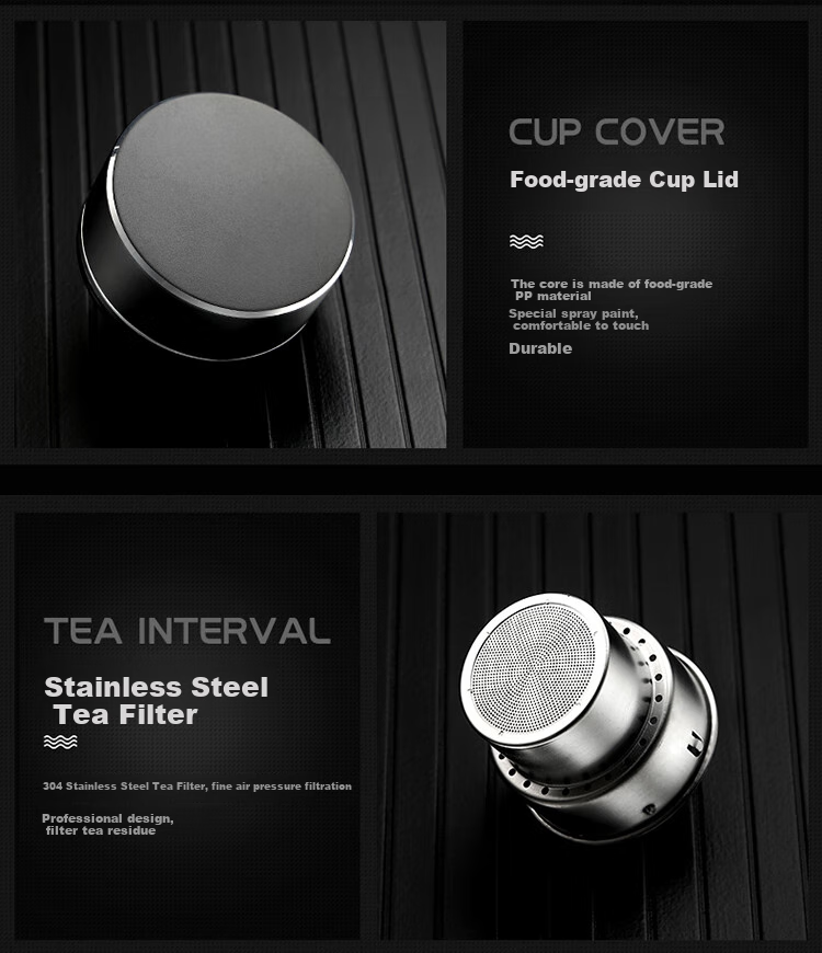 FUGURNG BESTJOY Double-Layer Glass Water Cup Portable Home Tea Cup with Filter for Men and Women Business Office 320ml Natural Color 8