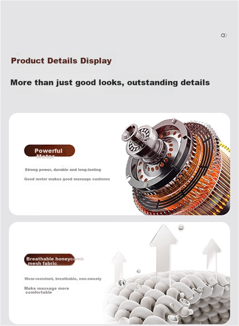 AUX Cervical Massager 12D-827 (Gift Box), Back Massager, Massage Pillow, Neck And Shoulder Massager, Birthday Gift 16
