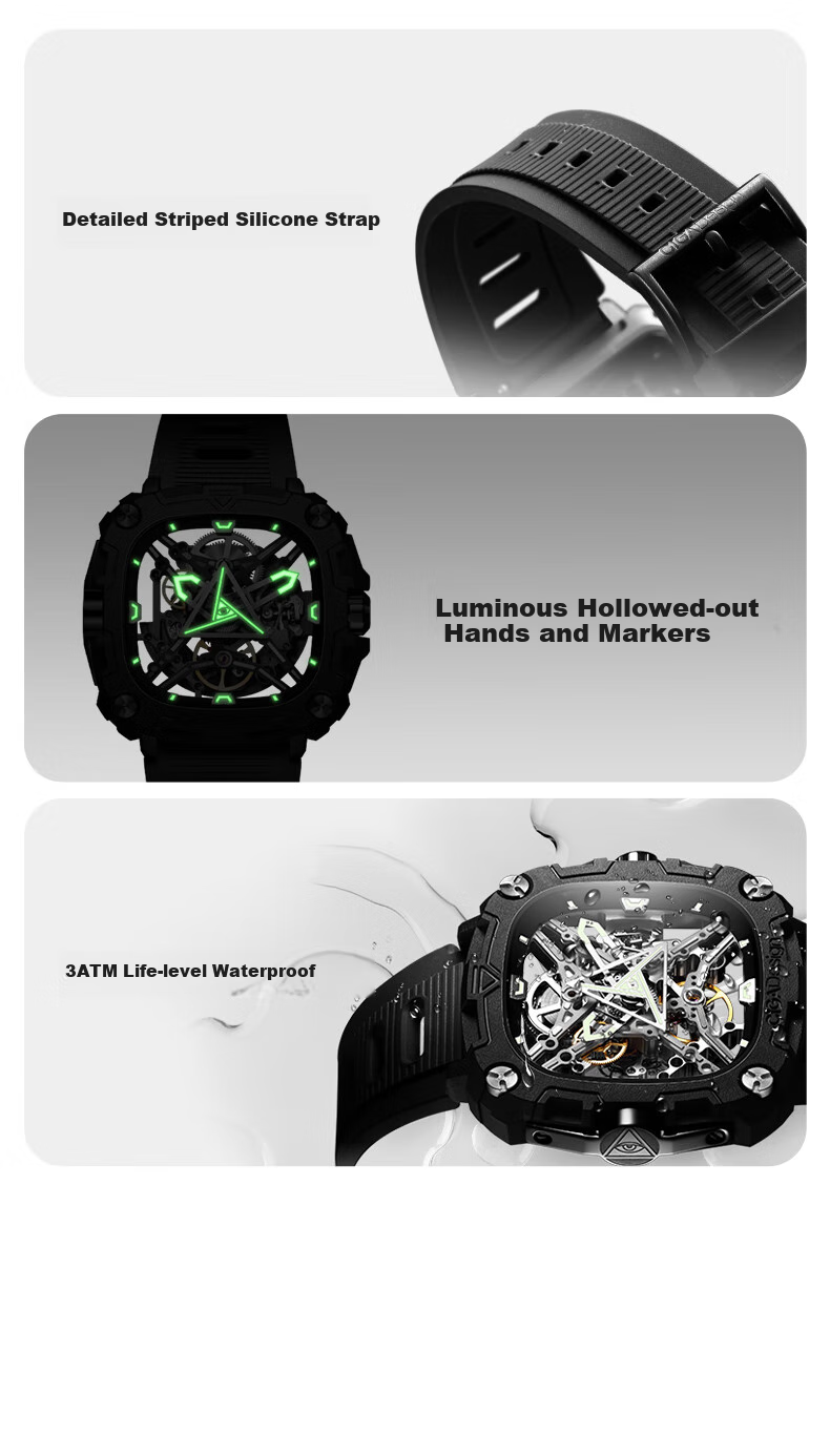 CIGA Design Jingjia Fengmang Series Mechanical Wristwatch, Trendy Energy Eye Fashion Men's Watch, Birthday Gift 10