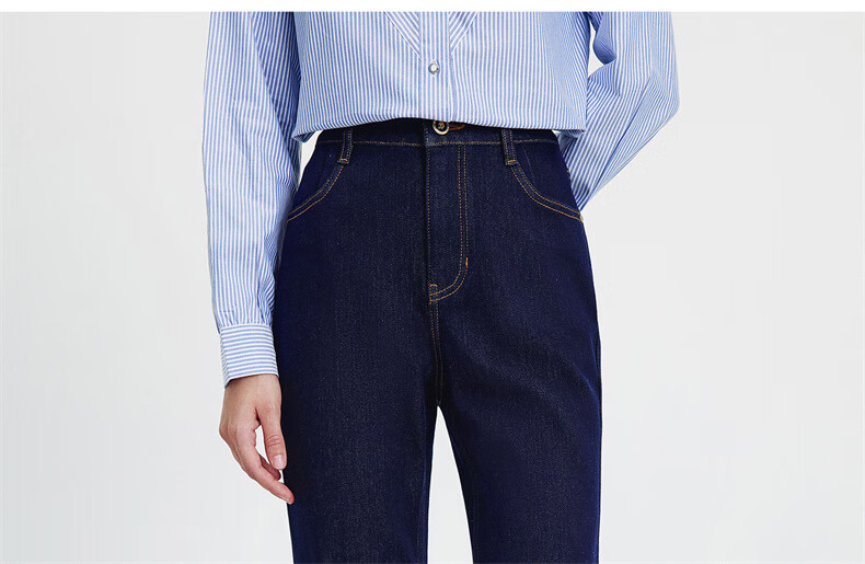 Navigare Small Sailboat Brushed Skin-Friendly Washable Jeans, Autumn And Winter Style, Women's Lyocell Trousers, Flared Pants, 2342575508 1