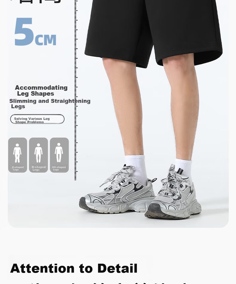 MINISO Summer Shorts for Men, Quick-Dry Sports Casual Trendy Antibacterial Sun-Resistant Outdoor Men's Knee-Length Shorts Z Light Gray L 14