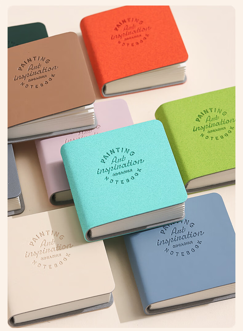 DiLe Mini Cute Flip Sketchbook Portable Pocket Blank Notebook Journal Sketchpad 48 Sheets 3pcs/Box LG-24618 Vintage Colors 11