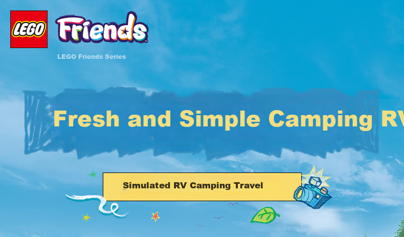 LEGO Friends 42663 Camping Explorer Car, Adventure Toy for Boys And Girls, Children's Birthday Gift, Home Decoratio 1