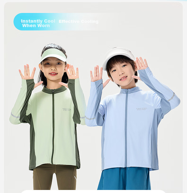 EBAER Children's Sun Protection Clothing Summer Style Boys Girls Lightweight Sun Protection Sportswear UPF50+ Lilac Purple 110 6