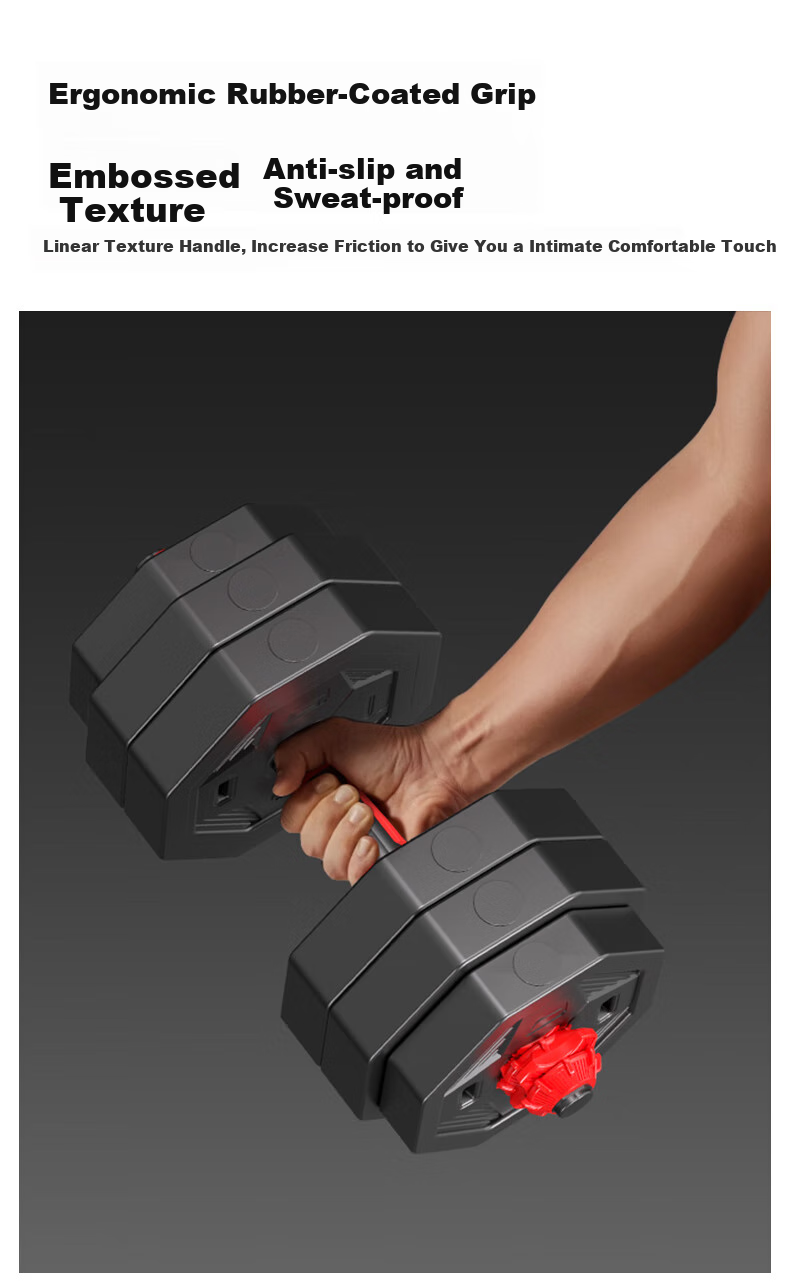 Li-Ning Adjustable Dumbbell Set for Men, Home Fitness Equipment Combination Barbell And Kettlebell Strength Training Kit with Quick-Release Design, 20kg 13