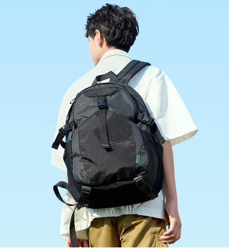 SHUKIKU Qingxing Backpack Youth Fashion Lightweight Travel Bag Large Capacity School Bag for High School Students Black 16