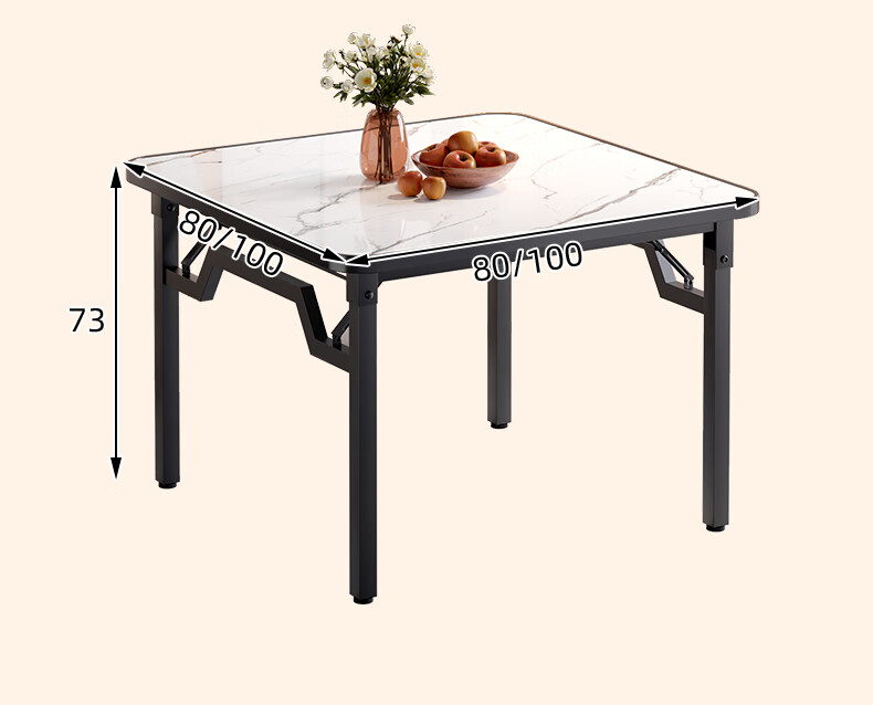 Shanshanmuyi Folding Table, Home Dining Table, Small Apartment Eating Table, Mahjong Table, Outdoor Table, Street Vending Small Table 6