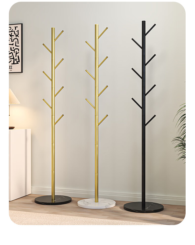 Jialiren Bedroom Coat Rack Floor-Standing Indoor Simple Vertical Bag Hanger Clothes Storage Rack Premium Entryway 3