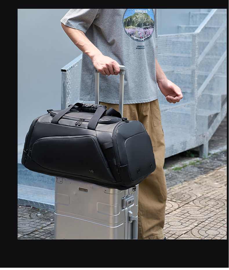 VICTORIATOURIST Multifunctional Travel Bag for Men, Large Capacity Sports Fitness Bag, Handbag with Wet And Dry Separation, Short-Trip Business Trip Backpack 15