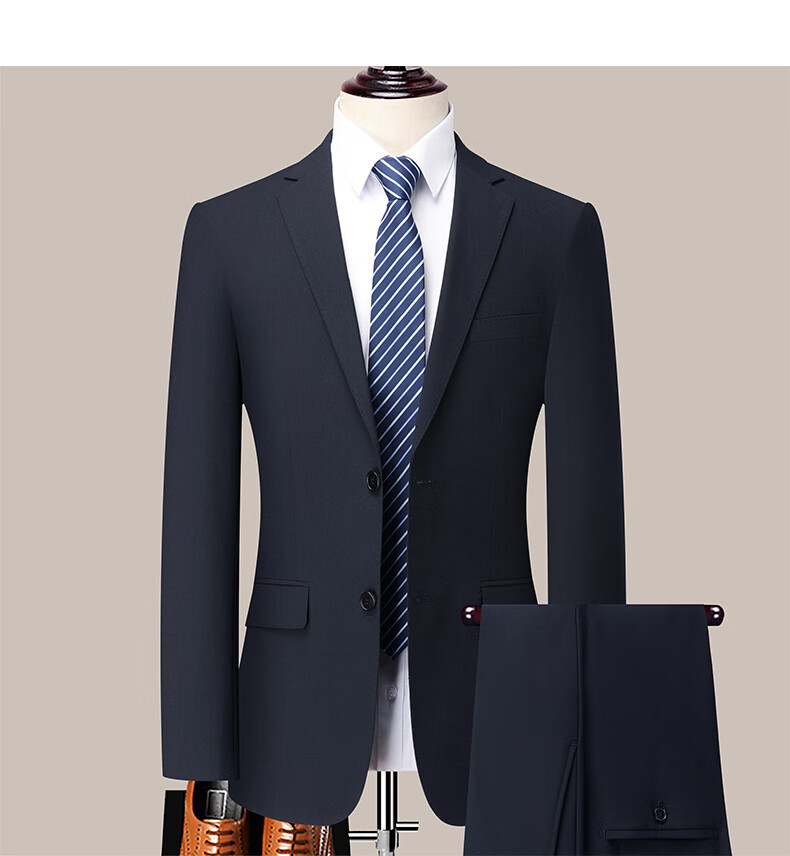 FIRS Men's Suit Set with Mulberry Silk and Lyocell Professional Workwear Formal Business Suit Groom Best Man Attire 8