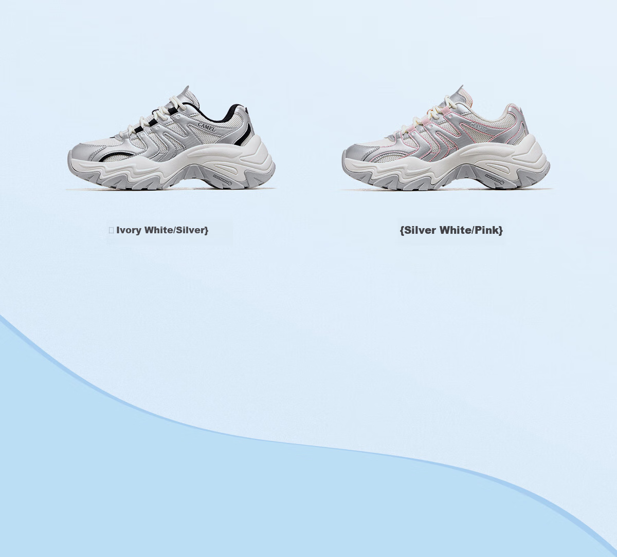 CAMEL [Yunbu] Women's Outdoor Casual Shoes, Height-Increasing Dad Shoes, Thick-Soled Versatile Non-Slip Hiking Shoes, F25B397045 10