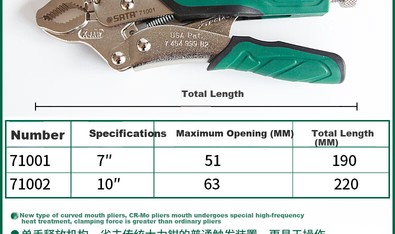 SATA 71701 Chain Pliers, 19", 19 Inches 2