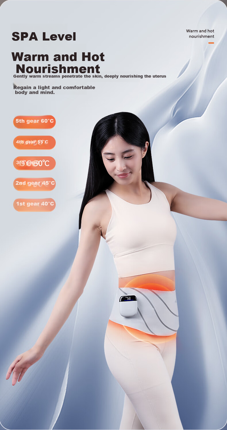 KCOTSON Heating Pad Massager HD60, Waist Massage Device, Abdominal Kneading, Menstrual Aid, Period Relief, Hot Compress, Warm Baby, Menstrual Period Warming, Birthday Gift for Girlfriend, Women's Day Present 7