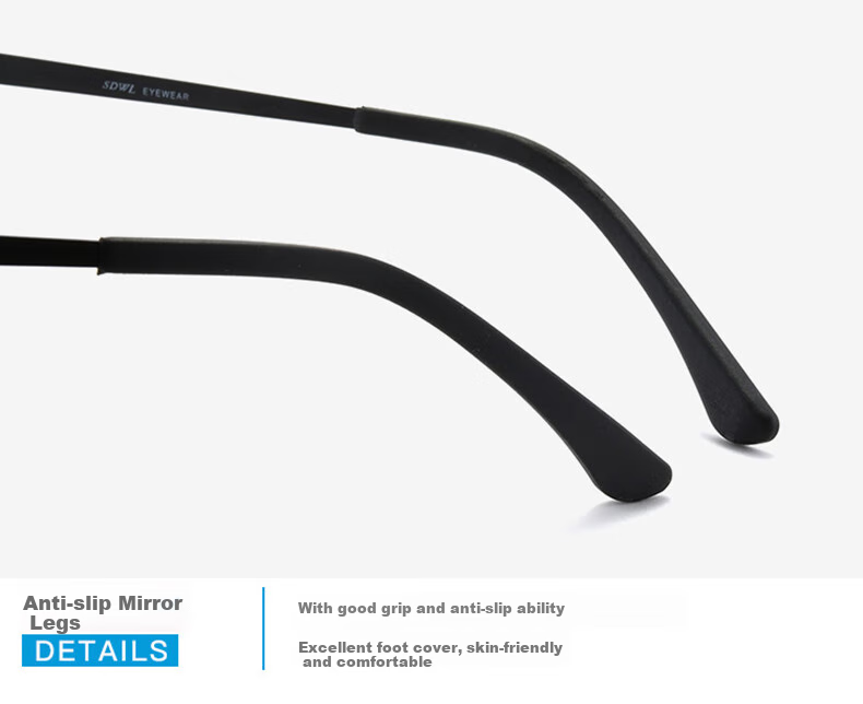 DRATRA Men's Stylish Business Nearsighted Glasses with Blue Light Protection, Prescription Available, Astigmatism Correction, Photochromic Square Frame, Ultra-Light And Non-Prescriptio 16