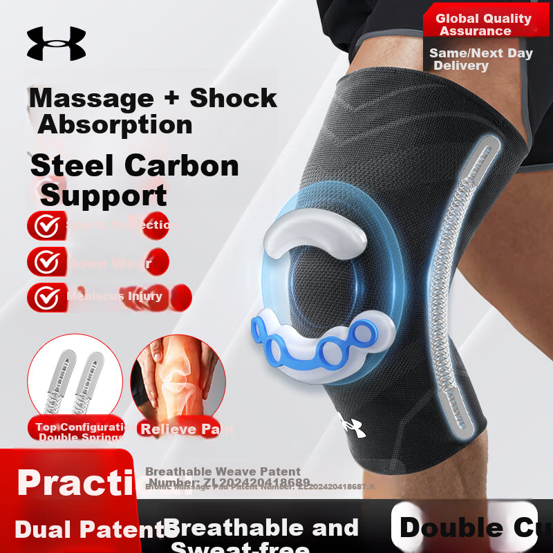 Under Armour Knee Brace, Sports Warmth, Basketball Running Meniscus Badminton Patellar Hiking, Old Cold Legs, Knee Joint Protector
