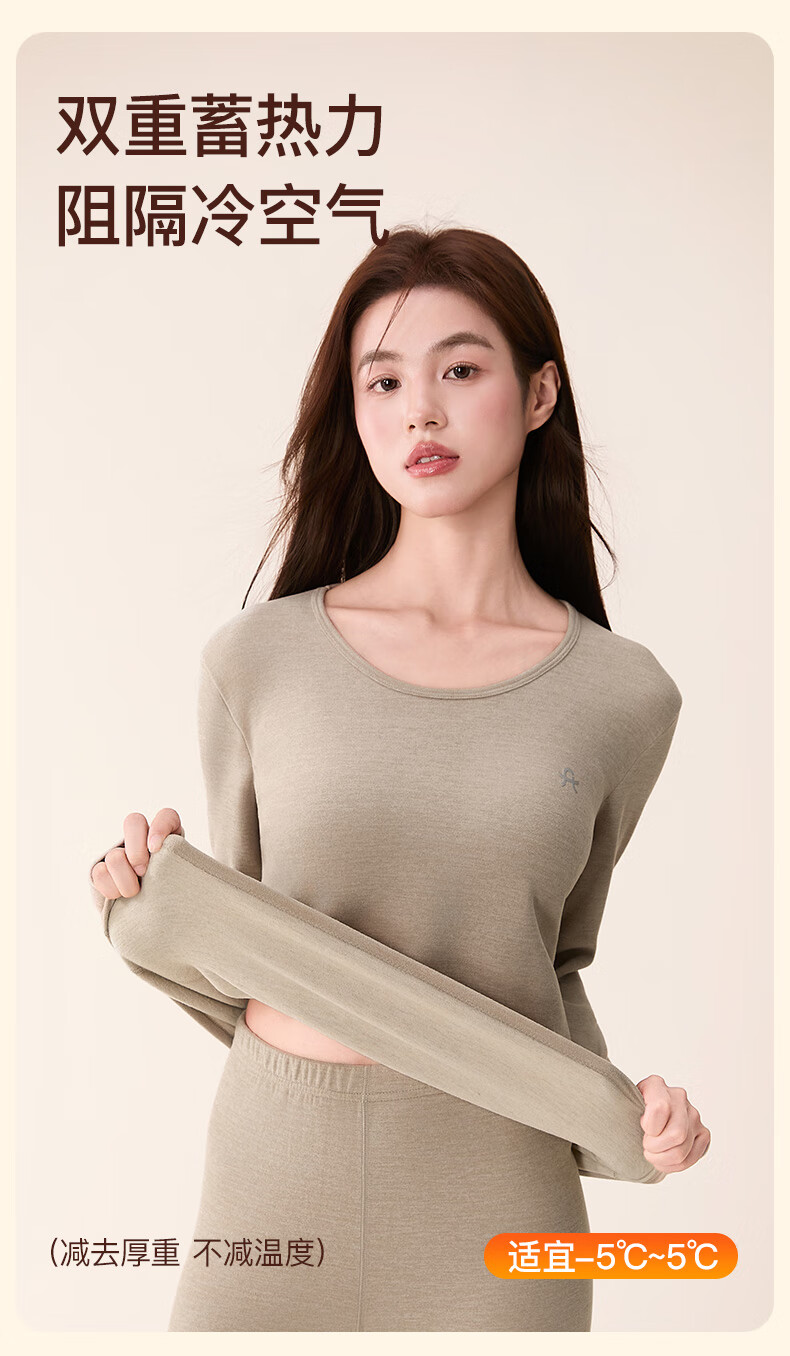 Fenteng Couples Thermal Underwear for Men [Wool and Silk] 2025 New Long Sleeve Men's Base Layer Set 1
