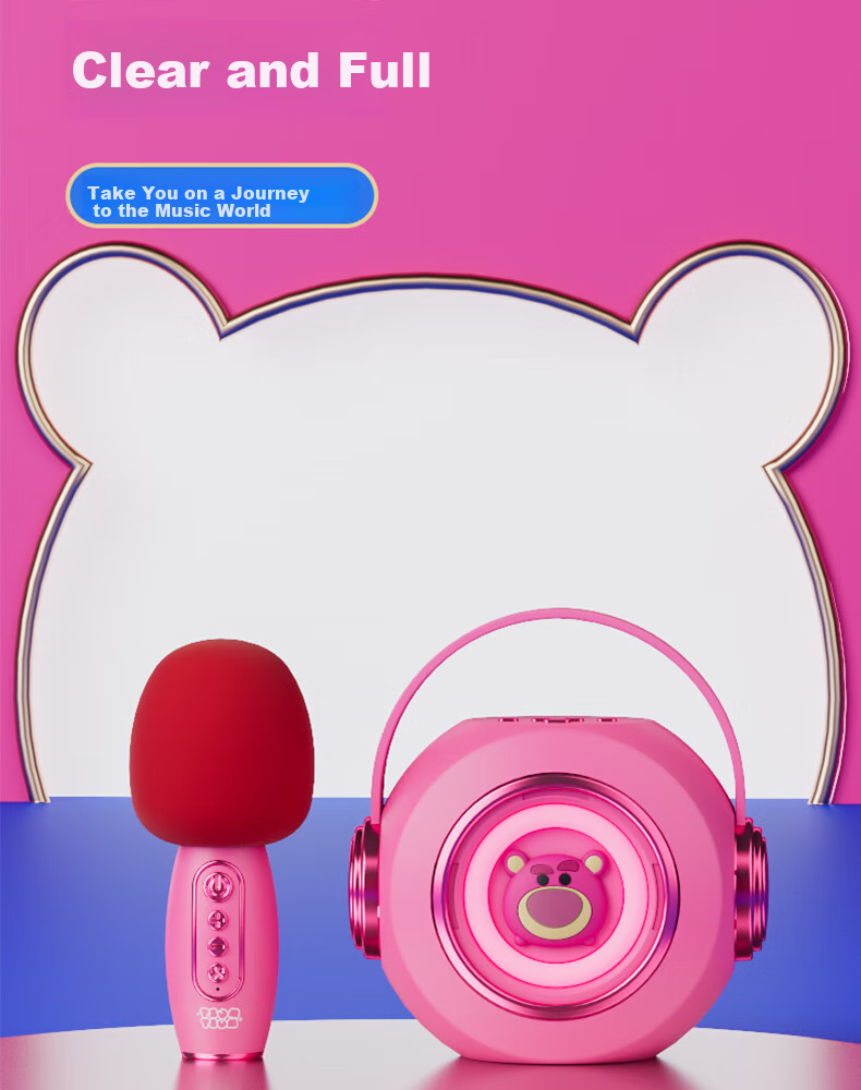 Dimoarch Wireless Karaoke Microphone Speaker All-In Bluetooth Speaker Toy for Boys And Girls, Pretend Play Gift 4