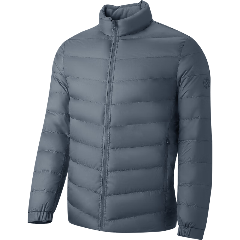 HLAHLA Lightweight Ribbed Down Jacket for Men [90% High-Quality Down] Graphene Men's Winter Coat