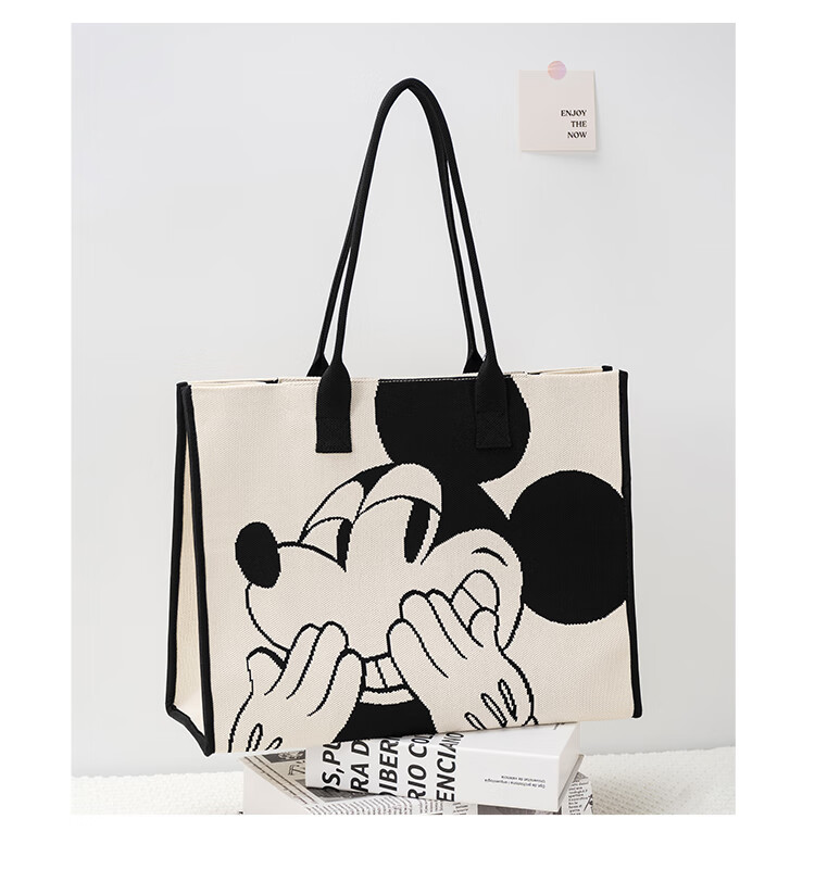 Disney Handbag, Women's Bag, Mickey Mouse Large Capacity Commuter Tote Bag, Small Purse for Women, College Student Bag, Women's Bag 8