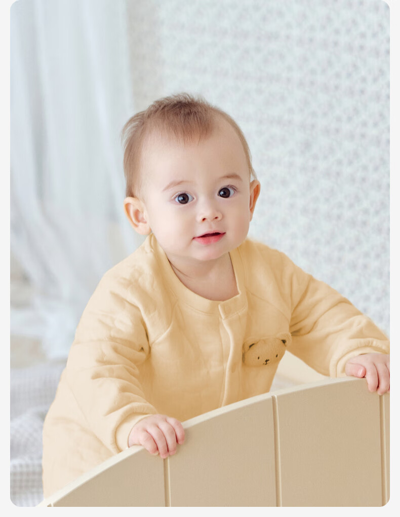 DAVE & BELLA Newborn Class A Quilted Romper Baby Boys Autumn Winter Antibacterial Mite-Resistant Girls One-Piece Suit 4