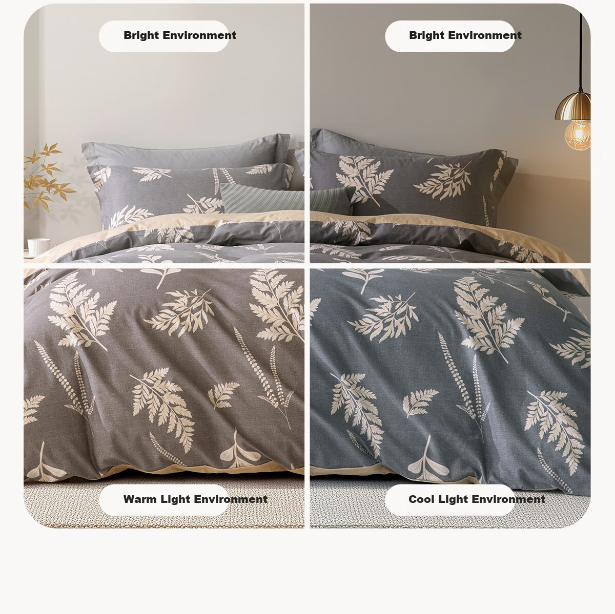 Bailisi Shuixing Jiafang Brand Four-Piece Bedding Set, 100% Pure Cotton Bedding Set with Duvet Cover And Bedsheet, Double Bed Linen Set for 1.8m Bed 15