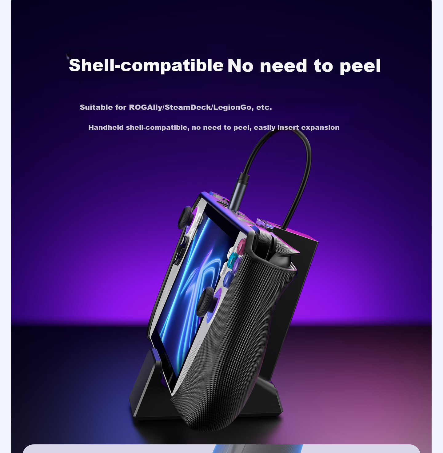 JSAUX Ji Suo Compatible with Steam Deck/OLED/ROG Expansion Dock, Xbox All-In Gaming Console Expansion Dock, Legion Go Accessories, Type-C Base, USB Hub, Official 4K Screen Casting 16