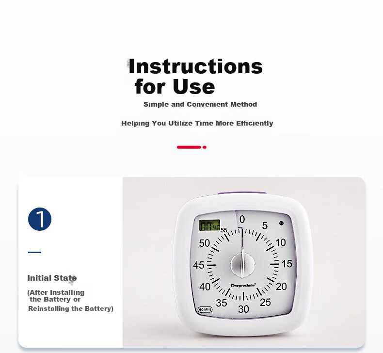 QT-TIMER Timer Time Management Tool, 2026 New Model, Counting Down Timer for Children And Primary School Students, Visualized Homework Alarm, Self-Discipline Aid, Birthday Gift for Boys 14