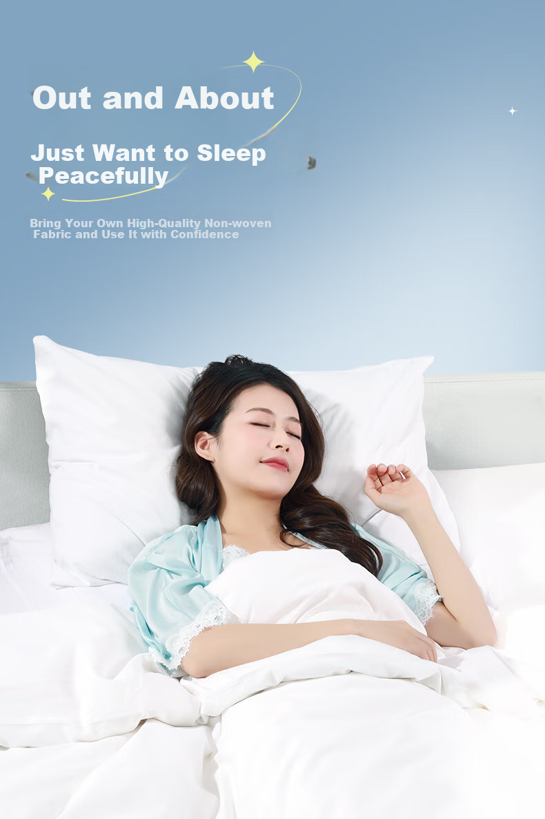 MUJI Disposable Four-Piece Bedding Set Sheet Duvet Cover Pillowcase Hotel Travel Train Sleeper Bed Linen Travel Business Trip 1