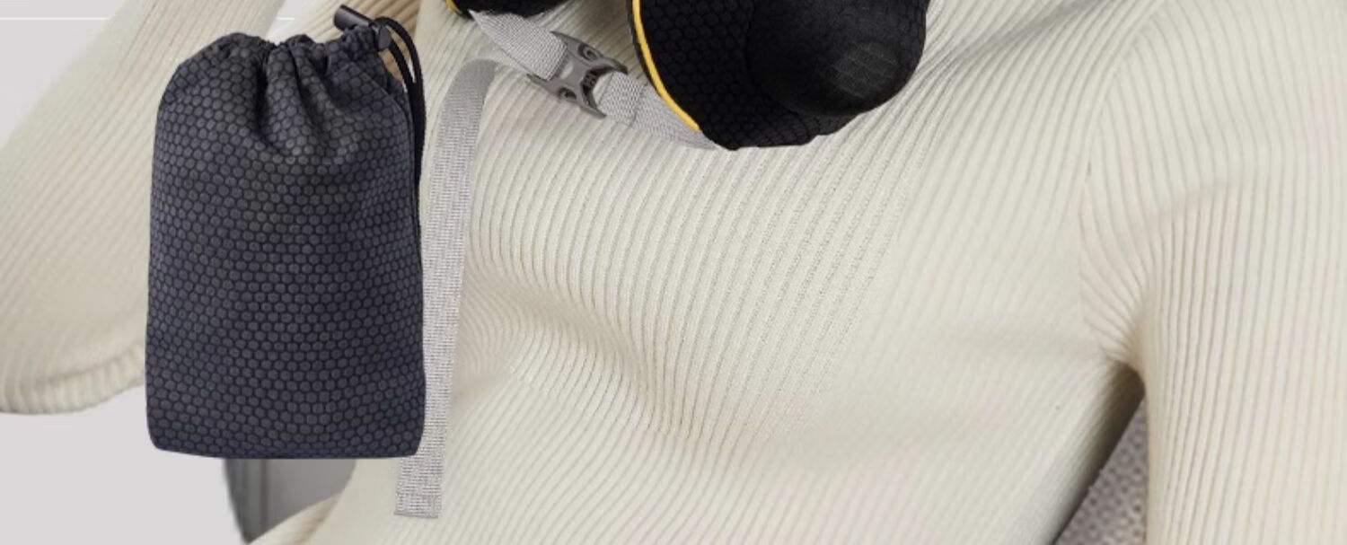 Tuban Inflatable U-Shaped Pillow Portable Press Long-Distance Travel Airplane Business Trip High-Speed Rail Inflatable Neck Pillow Cervical Protection U-Shaped Pillow Black 1