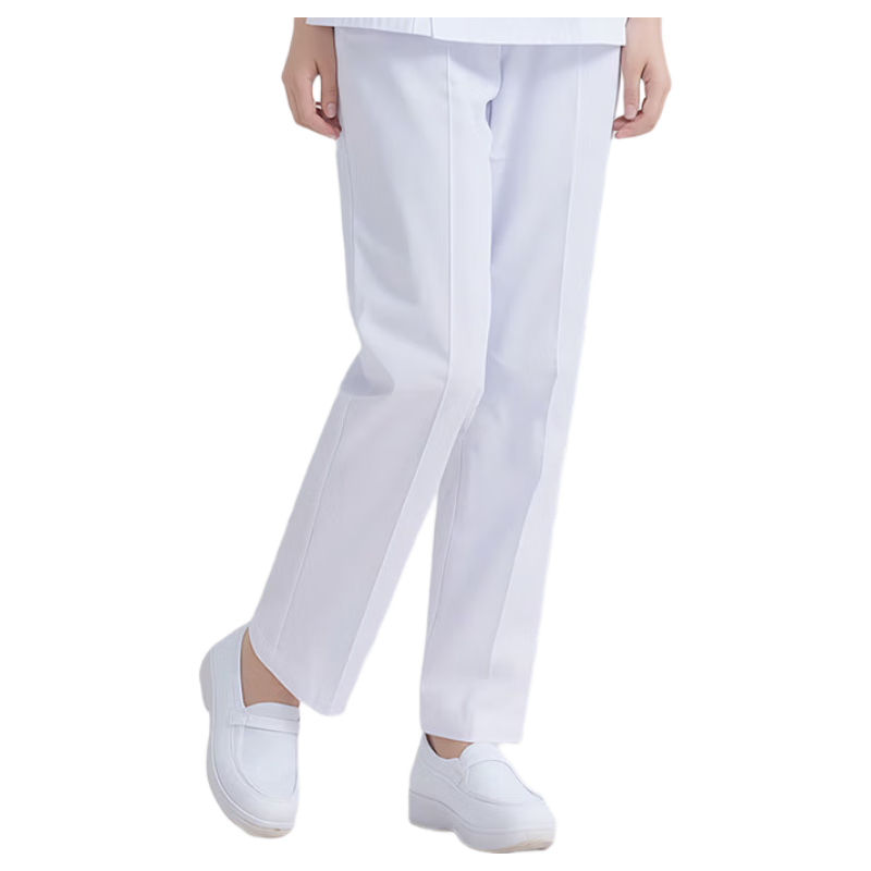BOLOLANZHI Nurse Pants Elastic Waist Doctor Pants Women White Work Pants Spring Summer Thin Elastic Band Plus Size Nurse Uniform Pink Custom