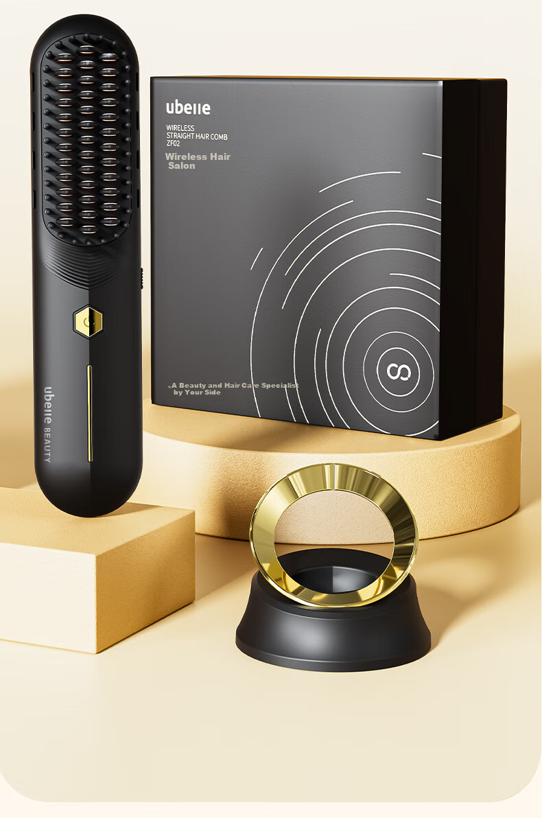 UBelle [Mid-Autumn Festival Gift] Wireless Straightening Brush, 200 Million Negative Ions Hair Care, Portable Dual-Use Straightener And Comb, Smooth High Crown, Birthday Gift for Girlfriend 23