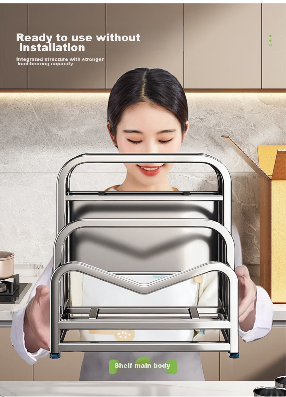 Shuaishi Knife Holder, Kitchen Storage Rack, 304 Stainless Steel Knife Organizer, Chopstick Holder, Kitchen Knife And Cutting Board Rack, Complete Set of Utensils 21
