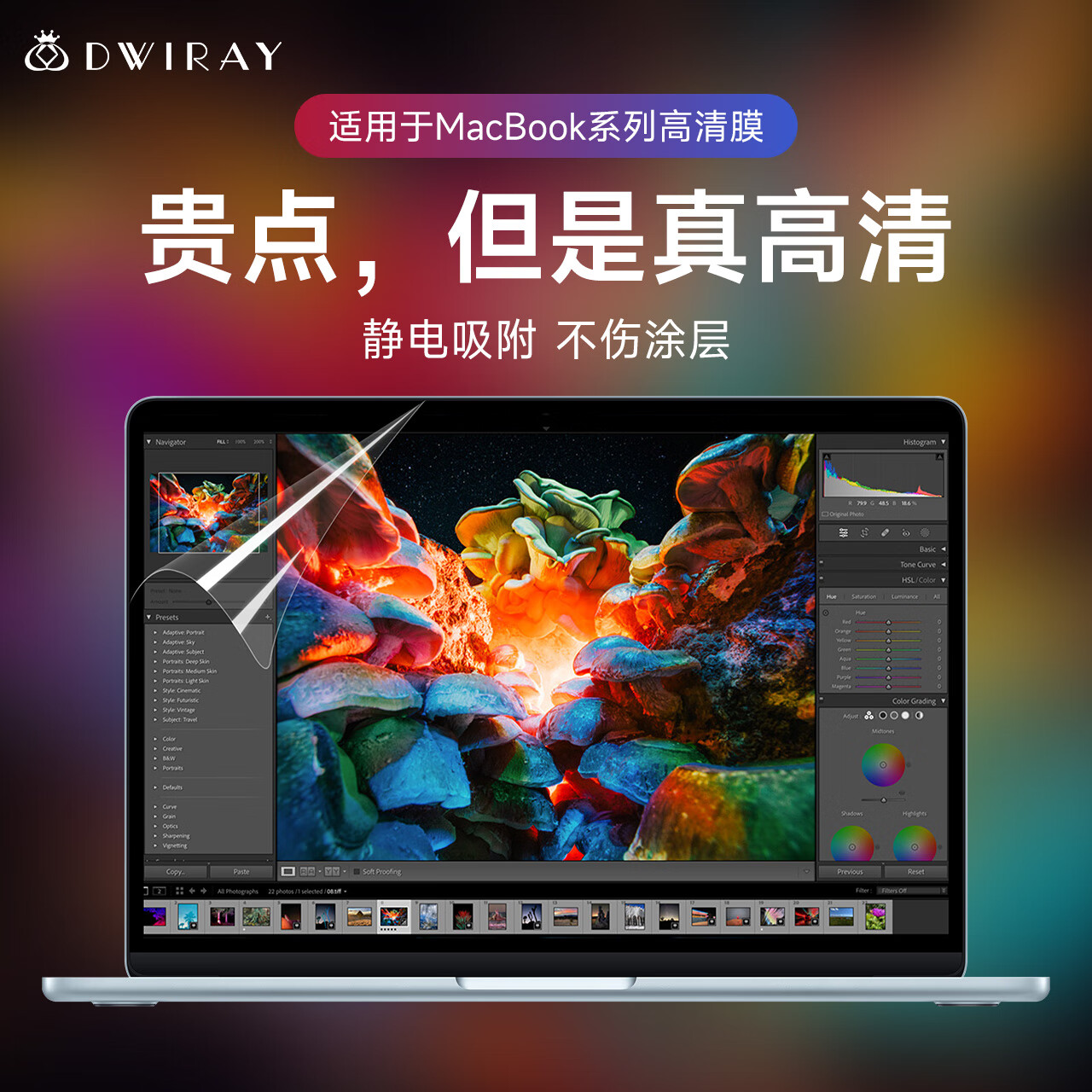Защитная пленка DiYiGongFang для Apple MacBook Air 13.6 дюймов (M4/M3/M2), HD закаленное стекло, 2 шт.