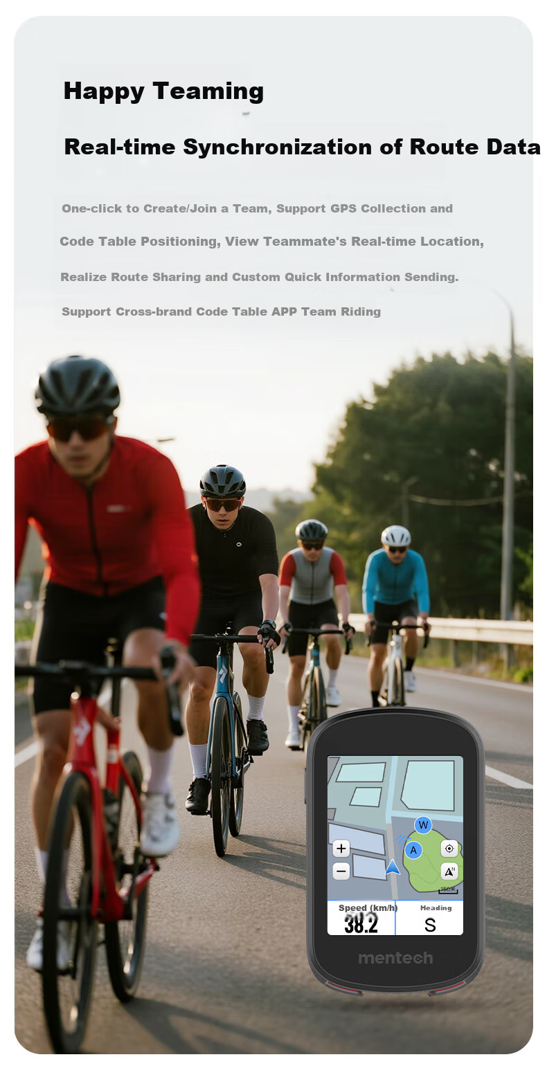 Mentech Avant500 Mountain And Road Bike Computer with GPS Smart Wireless Cycling Navigation, Gray 5