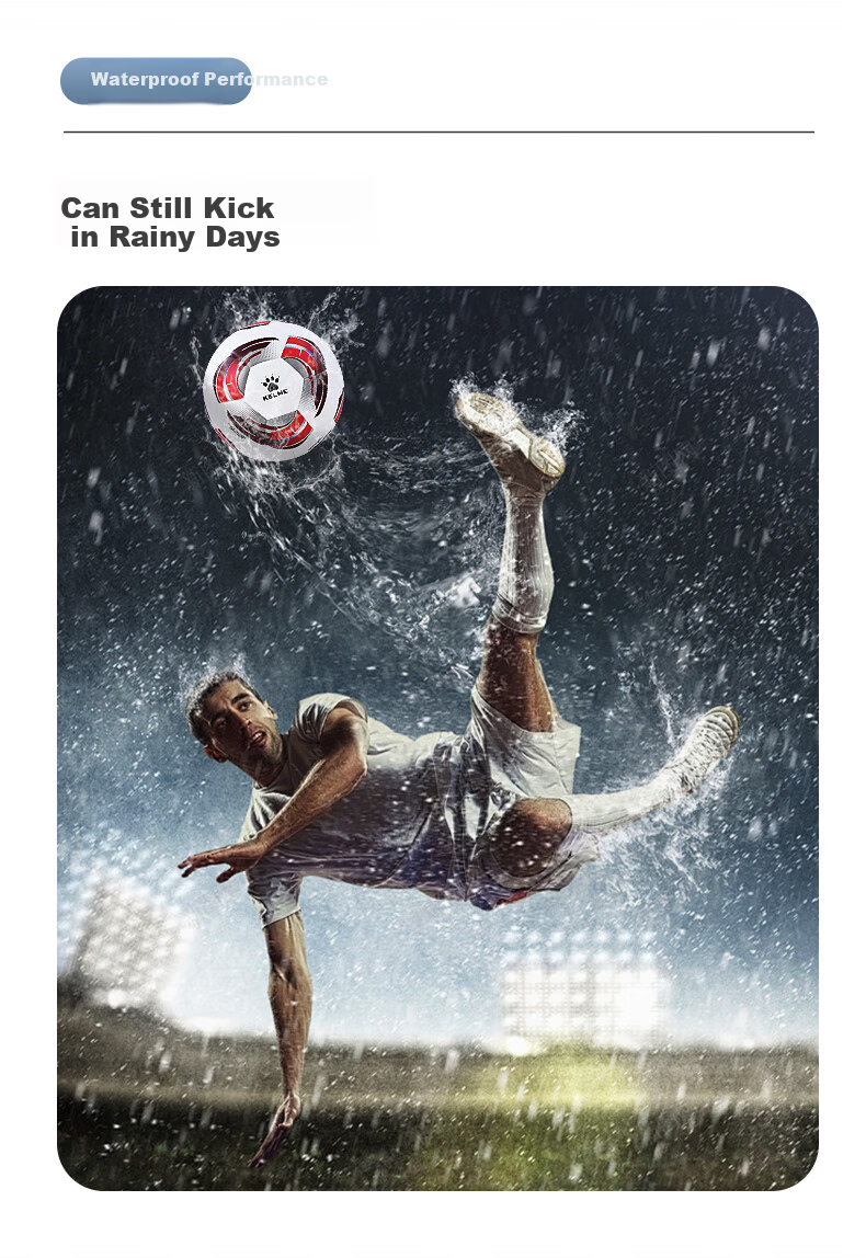 KELME Hot-Melt Soccer Training Match Children's Size 4 Ball, Asian Cup VORTEXAC Wind Fire Wheel, White And Red Size 4 10