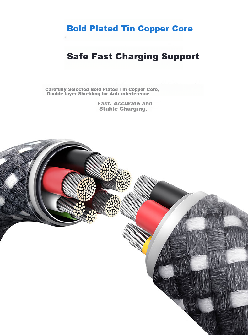 BASEUS Dual-Head Type-C Charging Cable, Digital Display PD100W Super Fast Charging Data Cable, Suitable for Huawei, Honor, Xiaomi, Apple 18/17/16/15 Phones, IPad, Laptops 8