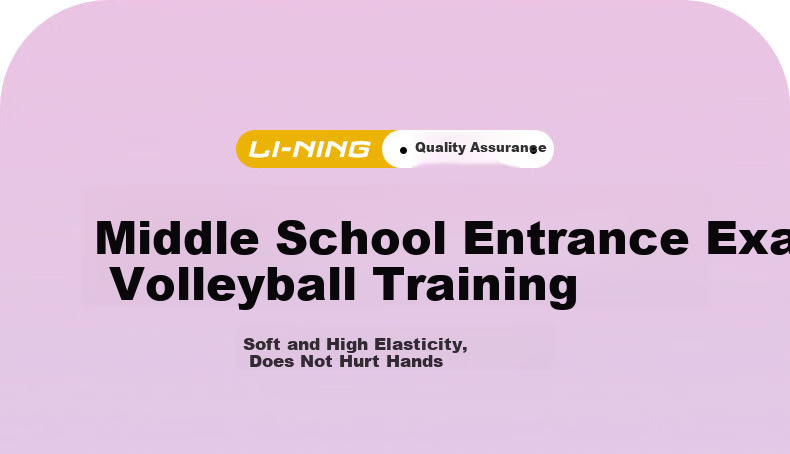 Li-Ning Volleyball Size 5 for Middle School Entrance Exam, Student-Specific Volleyball, Adult And Children's Hard And Soft Leather Training Volleyball for Men And Wome 1