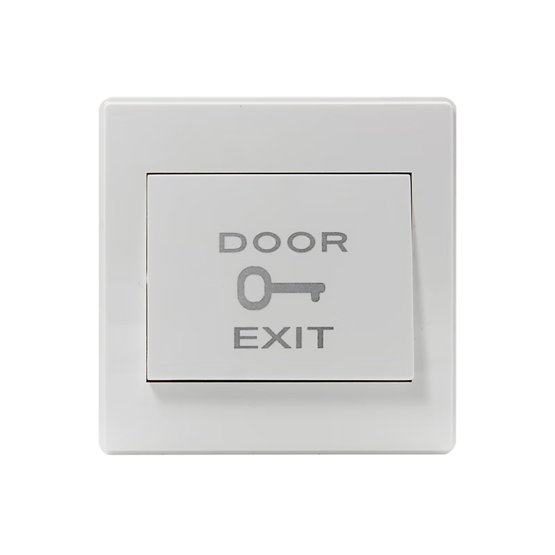 GSgushangGSON Access Control Switch Button Panel, Surface-Mounted Access Control Attendance Machine Exit Switch Button, 86 Type