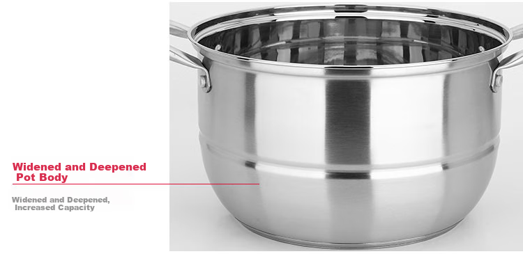 Maxcook Steamer Pot, Full 304 Stainless Steel, 36cm Two-Layer Steamer, Temperature-Sensing Bottom, Soup Pot, Compatible with Gas And Induction Stoves, MCZ729 10