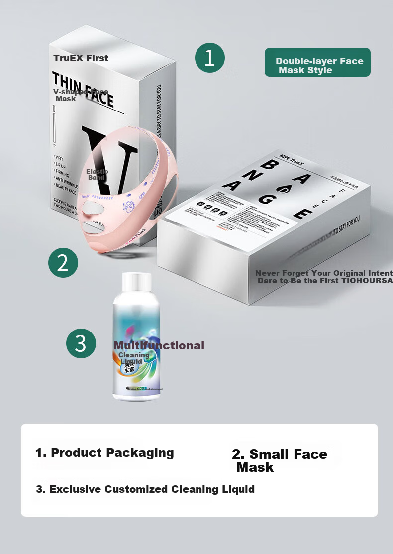 Chuxian Face Mask Lifting and Firming Magic Sculpting Headgear Double Chin Nasolabial Fold Facial Bandage Sleep Face Sculpting V-Line Mask 24