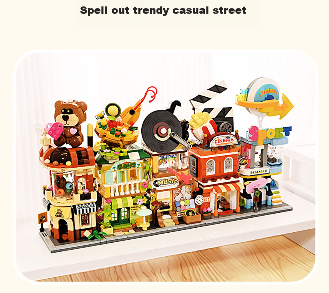MINISO Musical Instrument Store, Building Blocks, Children's And Adult Assembly Toys, Desktop Ornaments, Birthday Gifts for Men And Wome 24