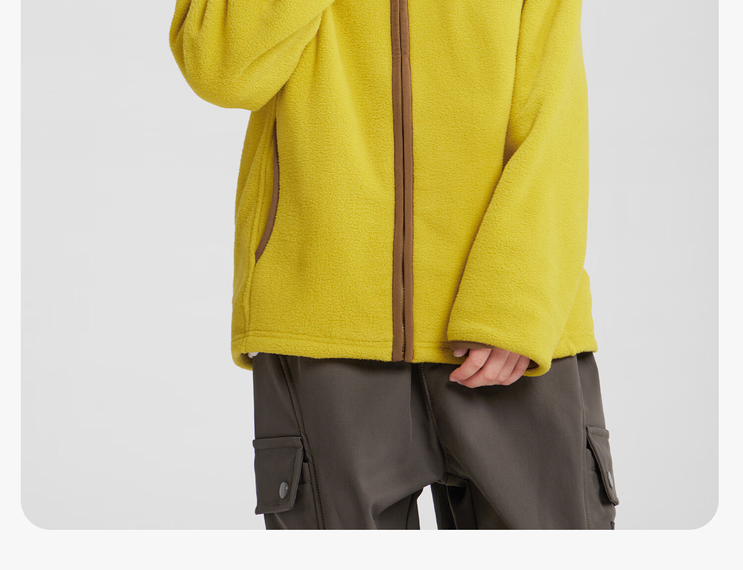 Zuoxi Boys' Fleece Jacket, 2025 New Style Children's Autumn And Winter Wear, Warm Plush Outerwear for Boys, Yellow, Size 150 40