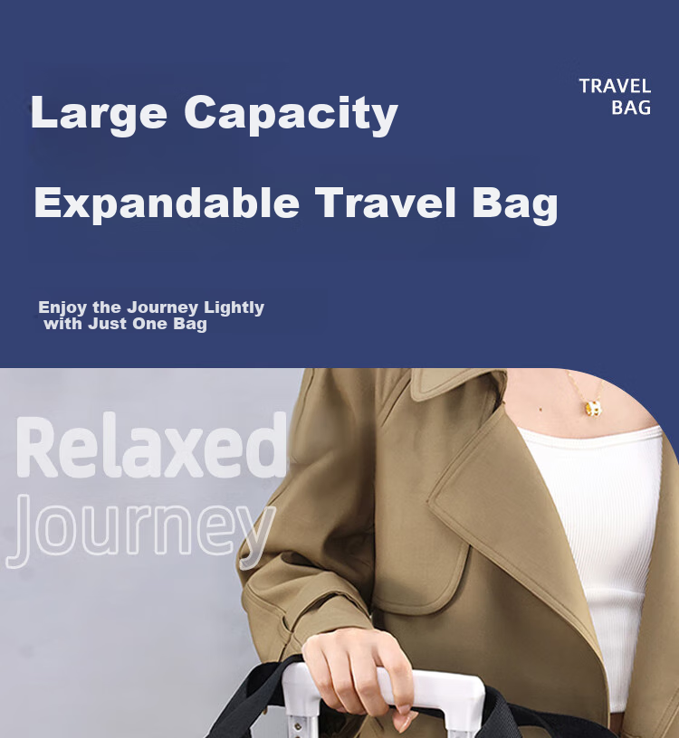 Lehuolvxing Large Capacity Travel Bag for Women, Maternity Luggage Bag, Handheld High-End Foldable Storage Carry-On for Short Trips And Tourism 2
