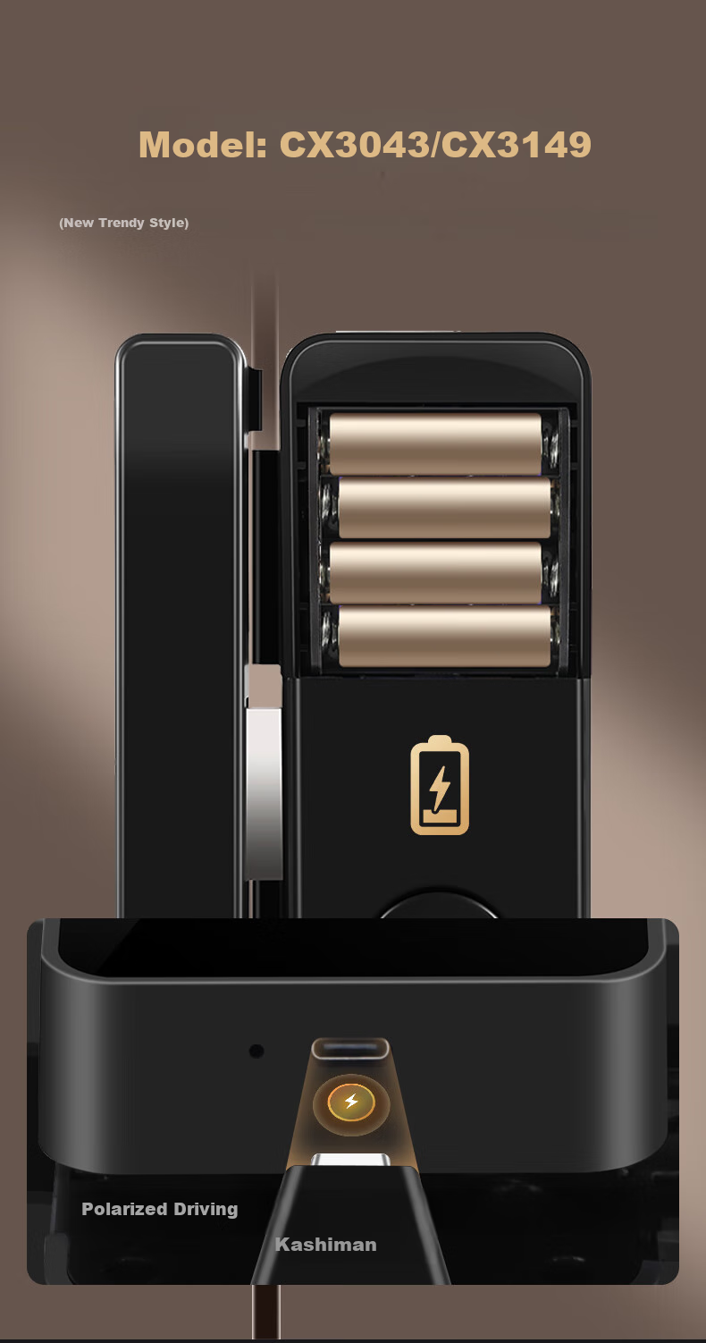 Kemi (Comet) Glass Door Fingerprint Lock, Access Control Smart Electronic Password Lock, Office Glass Door Lock without Drilling Or Wiring, Bluetooth Mini Program Attendance COM-K19A 13