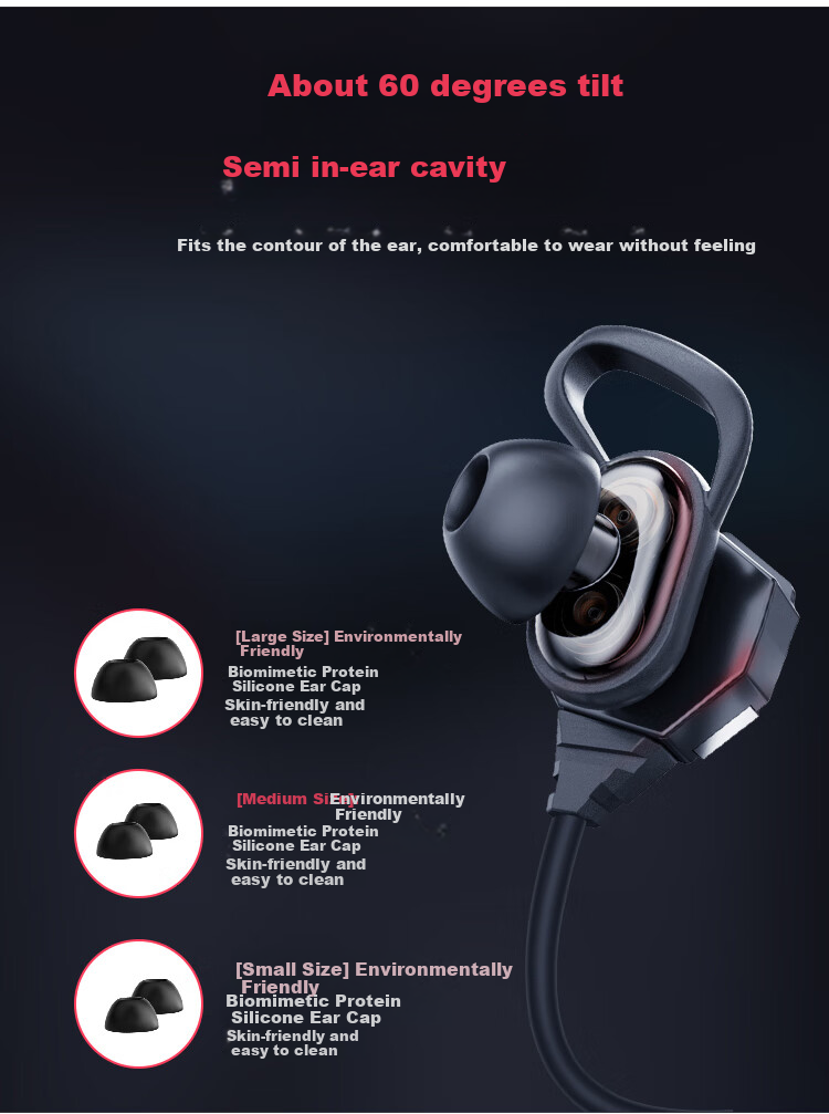 HP DHH-3112 Wired Earphones for Playing Black Myth: Wukong, In-Ear Dual Dynamic Computer And Mobile Phone Study Office Entertainment E-Sports Gaming Music Headphones [Black] 4