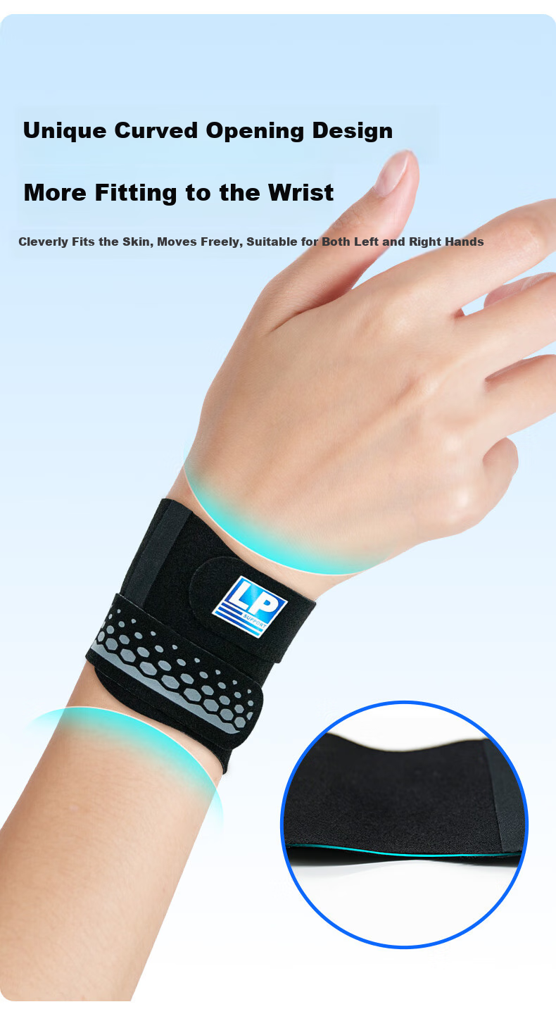 LP Wrist Support Sleeve for Tendon Sheath, Strain Protection, Sprain Prevention, Compression Wrist Guard, Sports Equipment for Basketball And Badminto 5